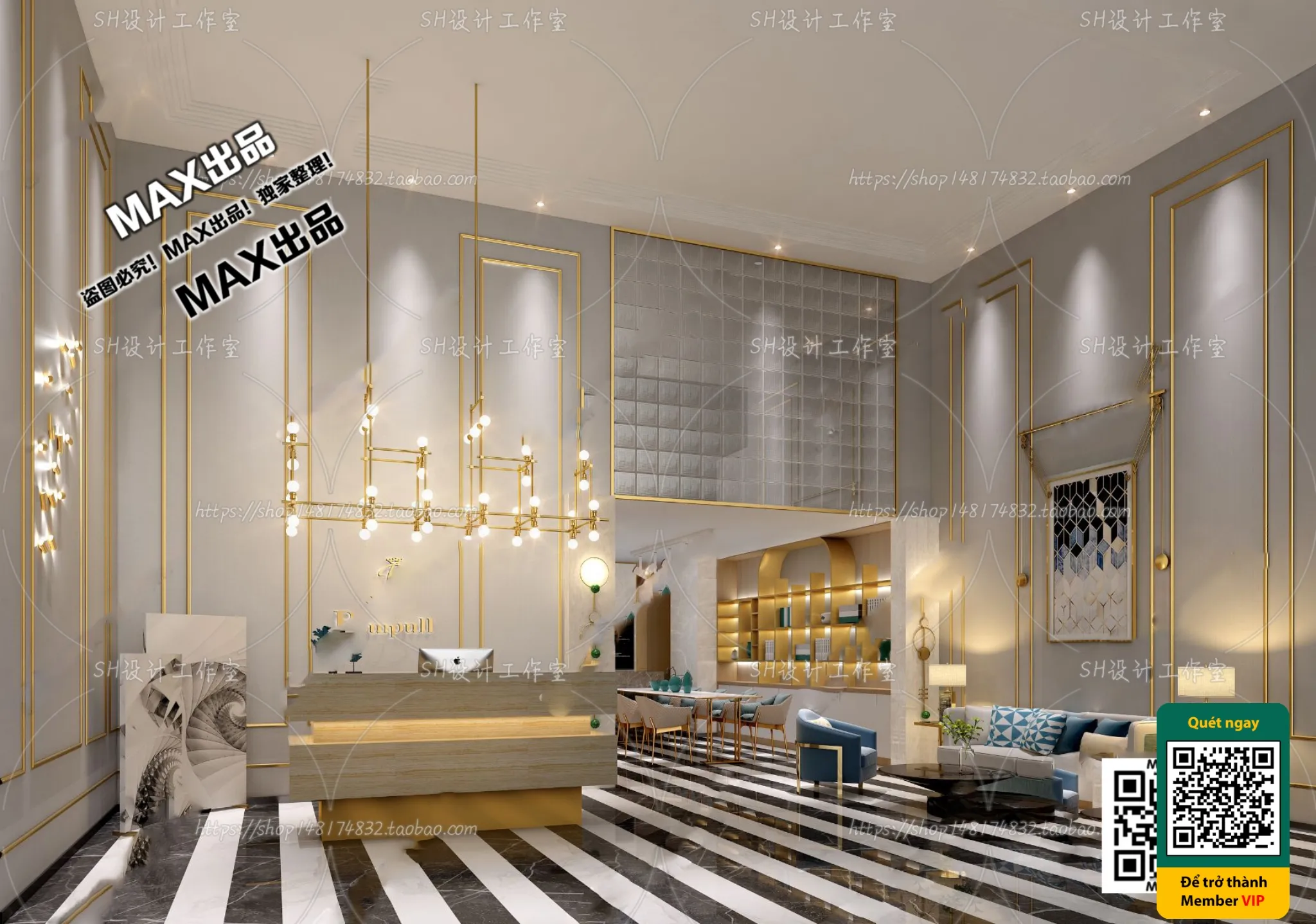 BEAUTY SALON – VRAY / CORONA – 3D MODEL – 4988