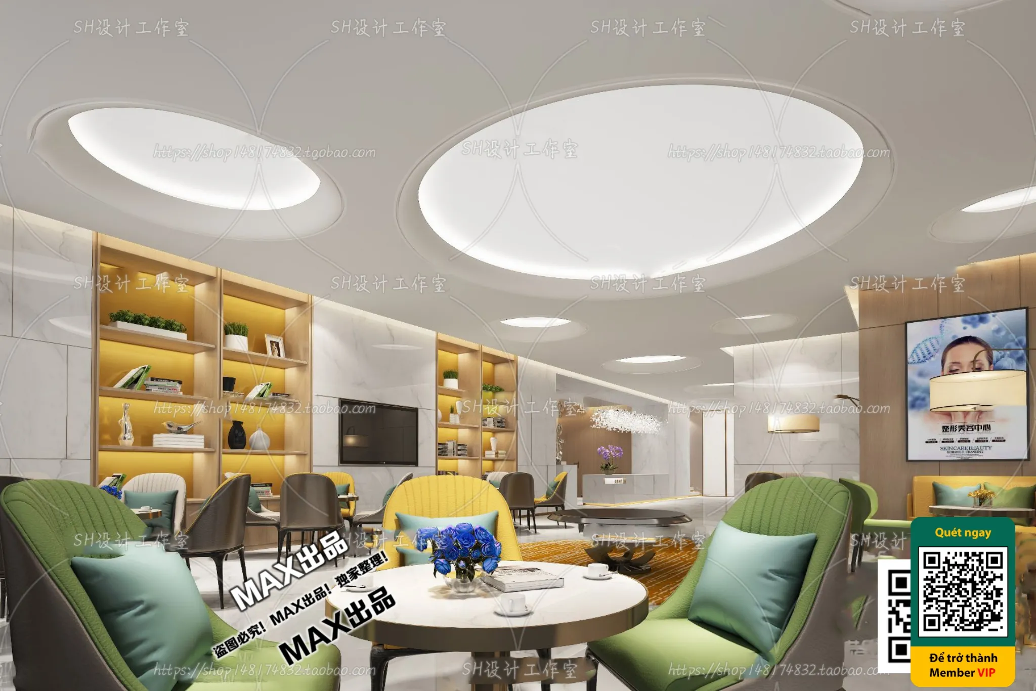 BEAUTY SALON – VRAY / CORONA – 3D MODEL – 4990