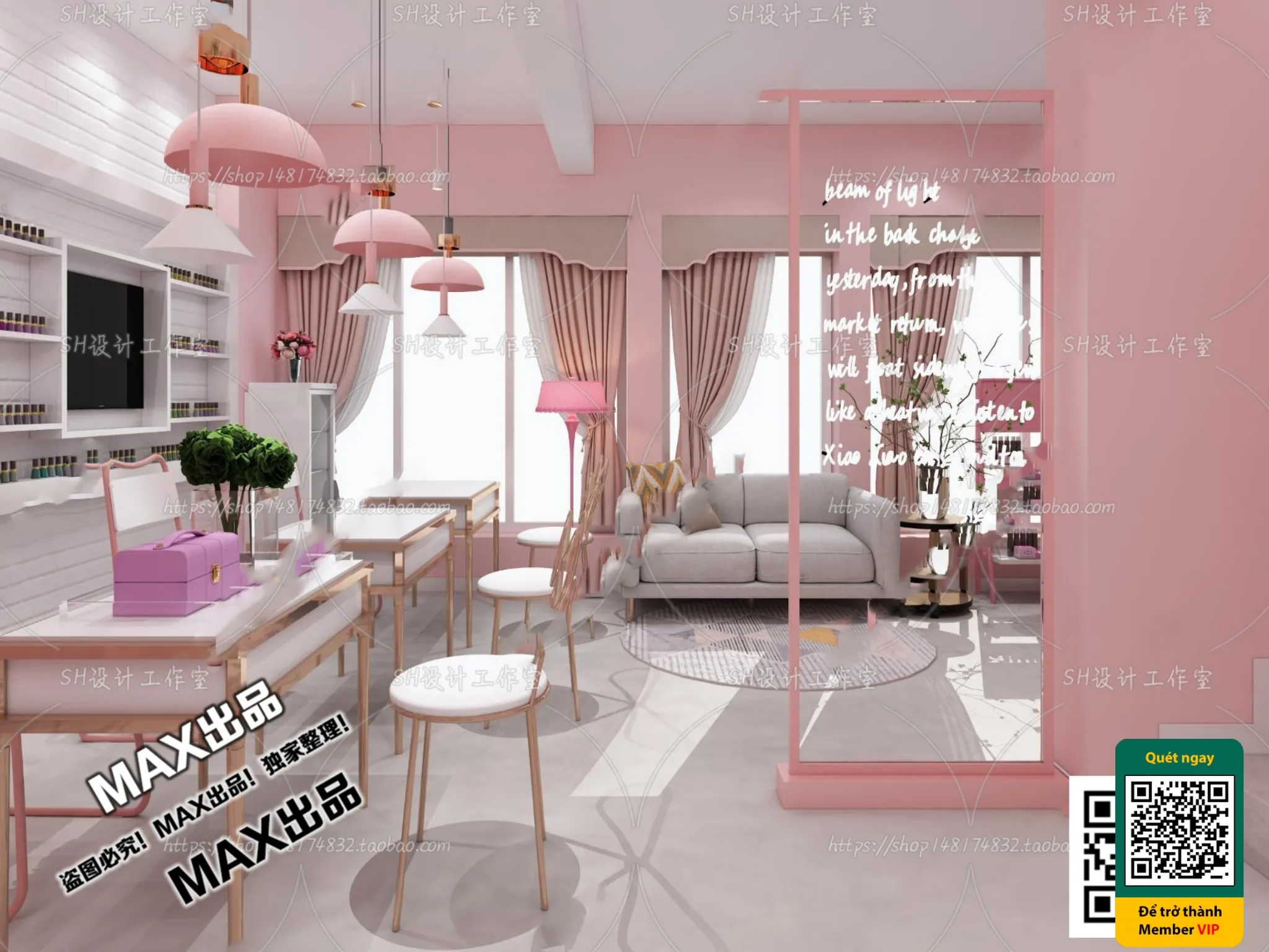 BEAUTY SALON – VRAY / CORONA – 3D MODEL – 4992