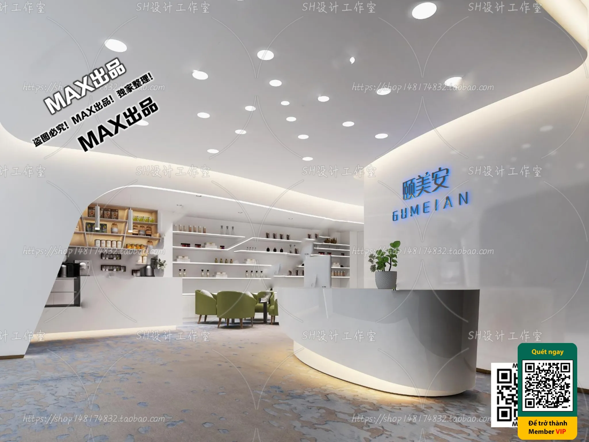 BEAUTY SALON – VRAY / CORONA – 3D MODEL – 4995