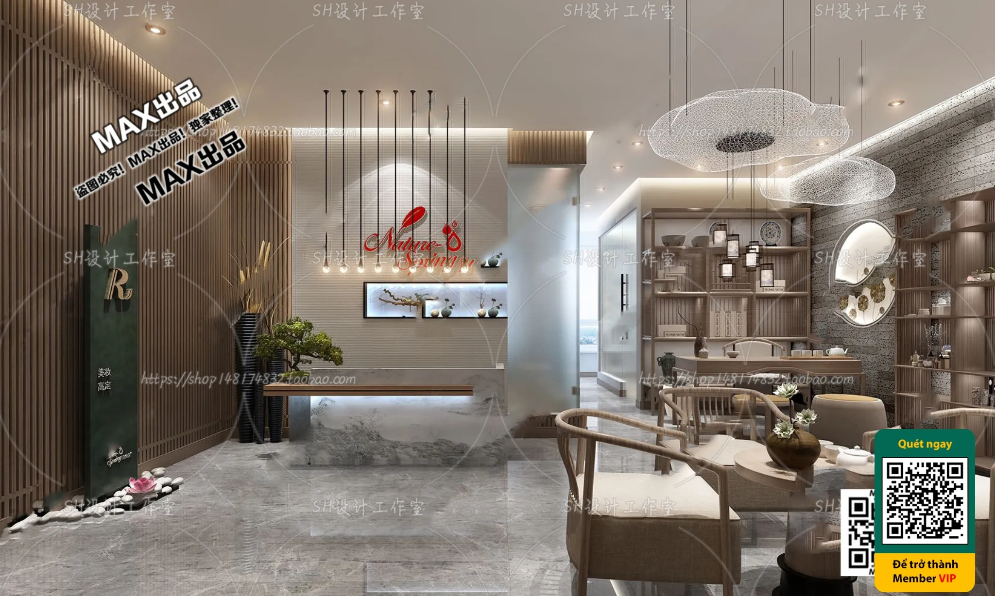 BEAUTY SALON – VRAY / CORONA – 3D MODEL – 4996