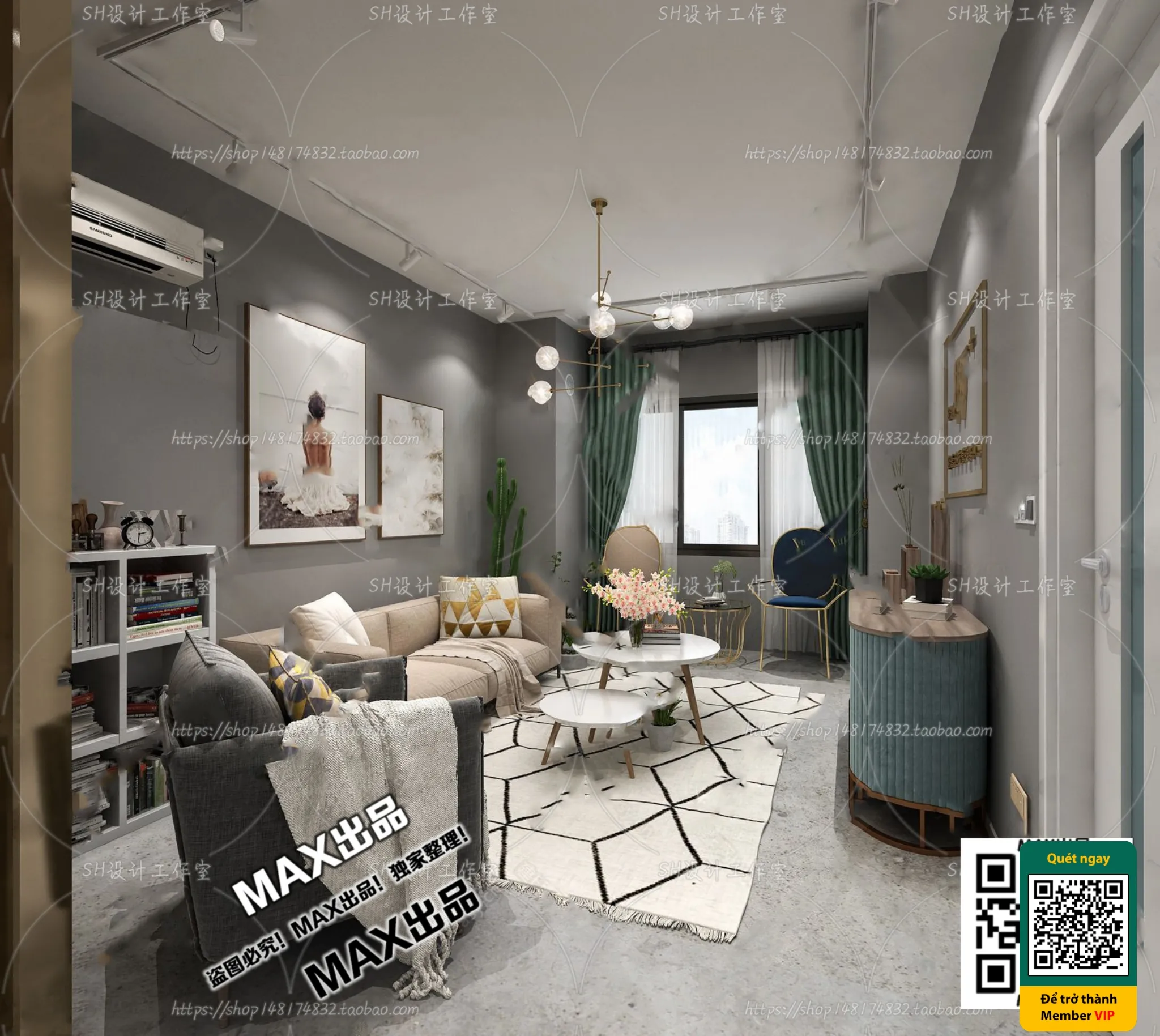 BEAUTY SALON – VRAY / CORONA – 3D MODEL – 4998