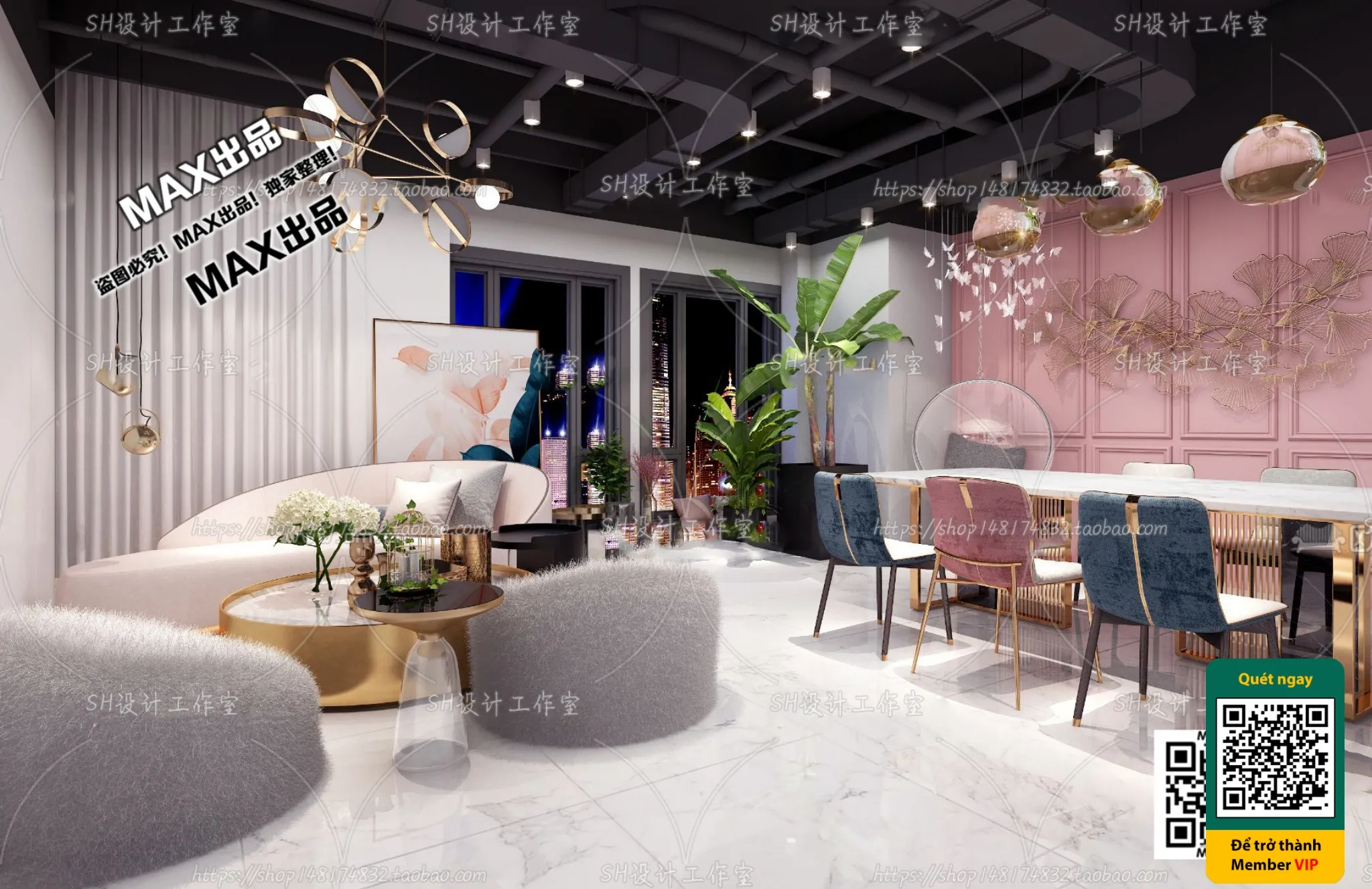 BEAUTY SALON – VRAY / CORONA – 3D MODEL – 4999