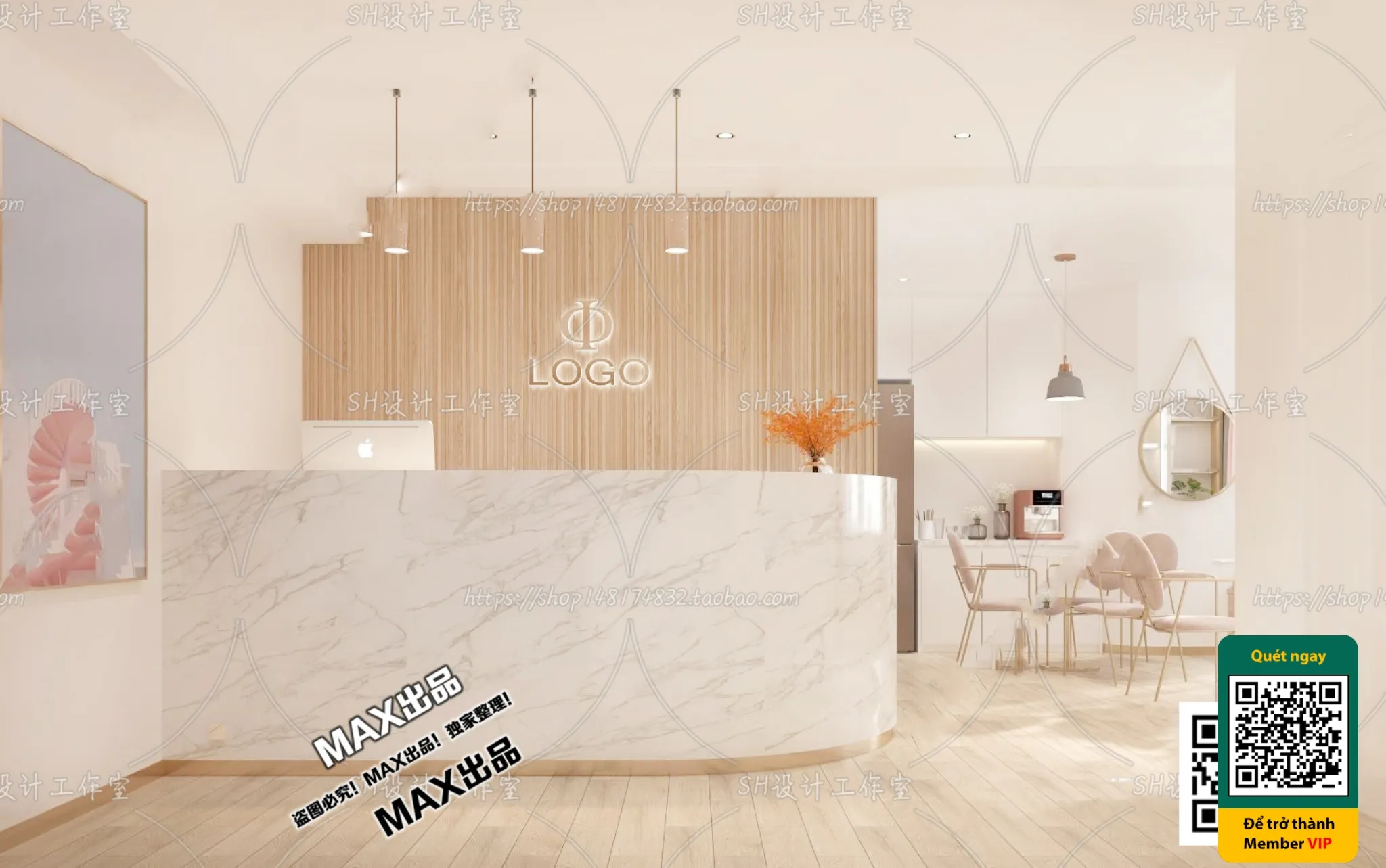 BEAUTY SALON – VRAY / CORONA – 3D MODEL – 5000