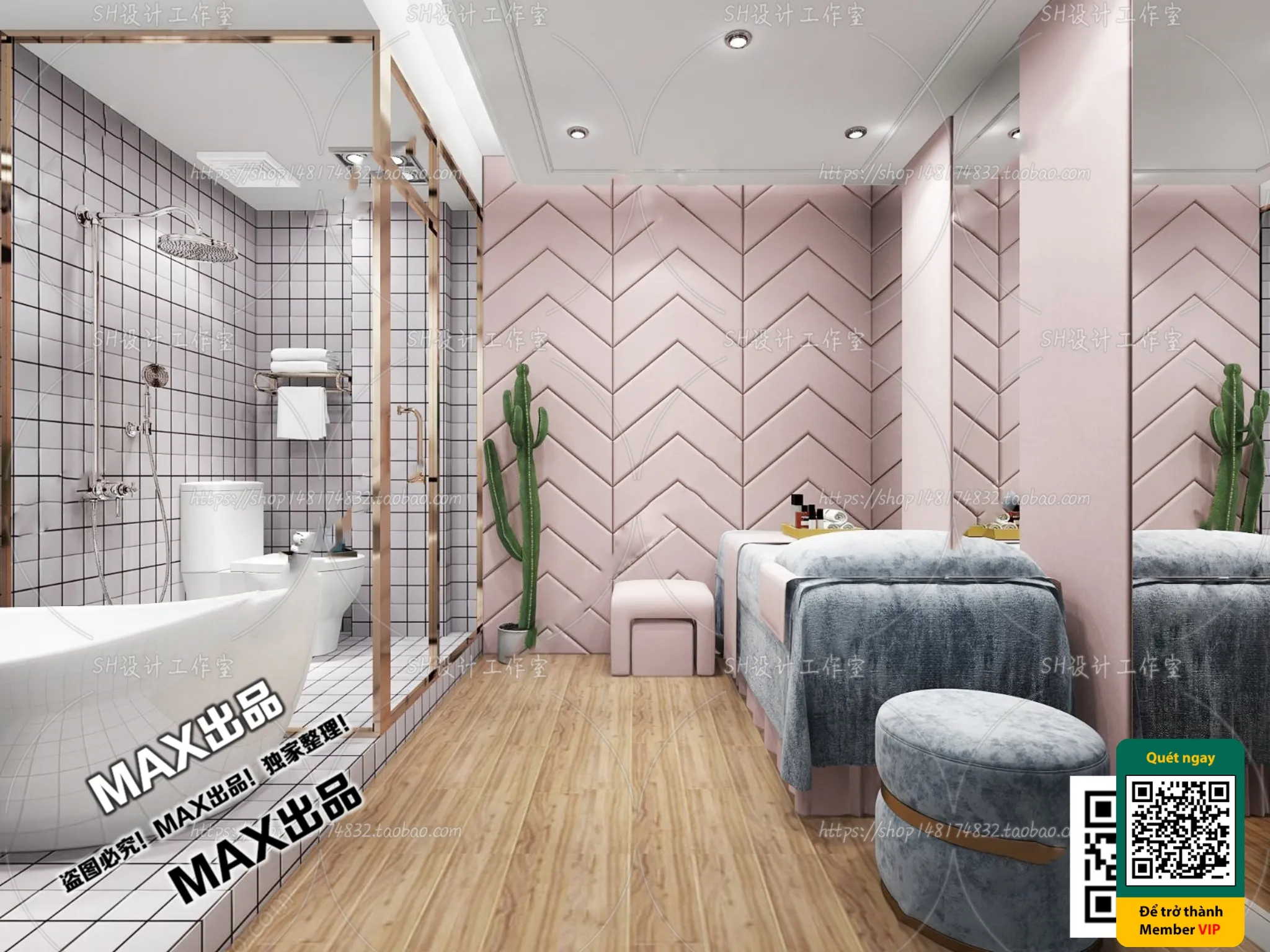 BEAUTY SALON – VRAY / CORONA – 3D MODEL – 5001
