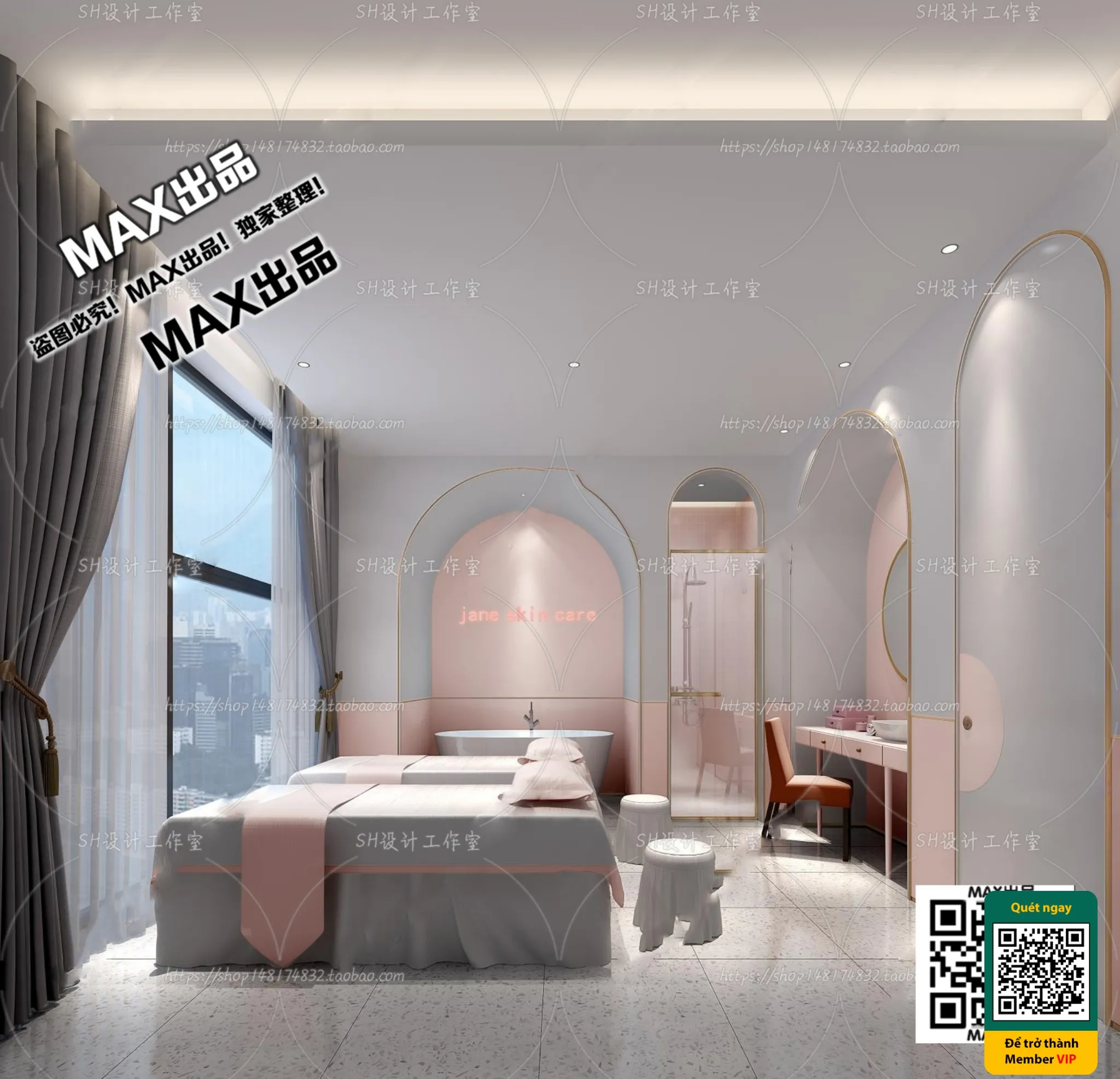 BEAUTY SALON – VRAY / CORONA – 3D MODEL – 5002