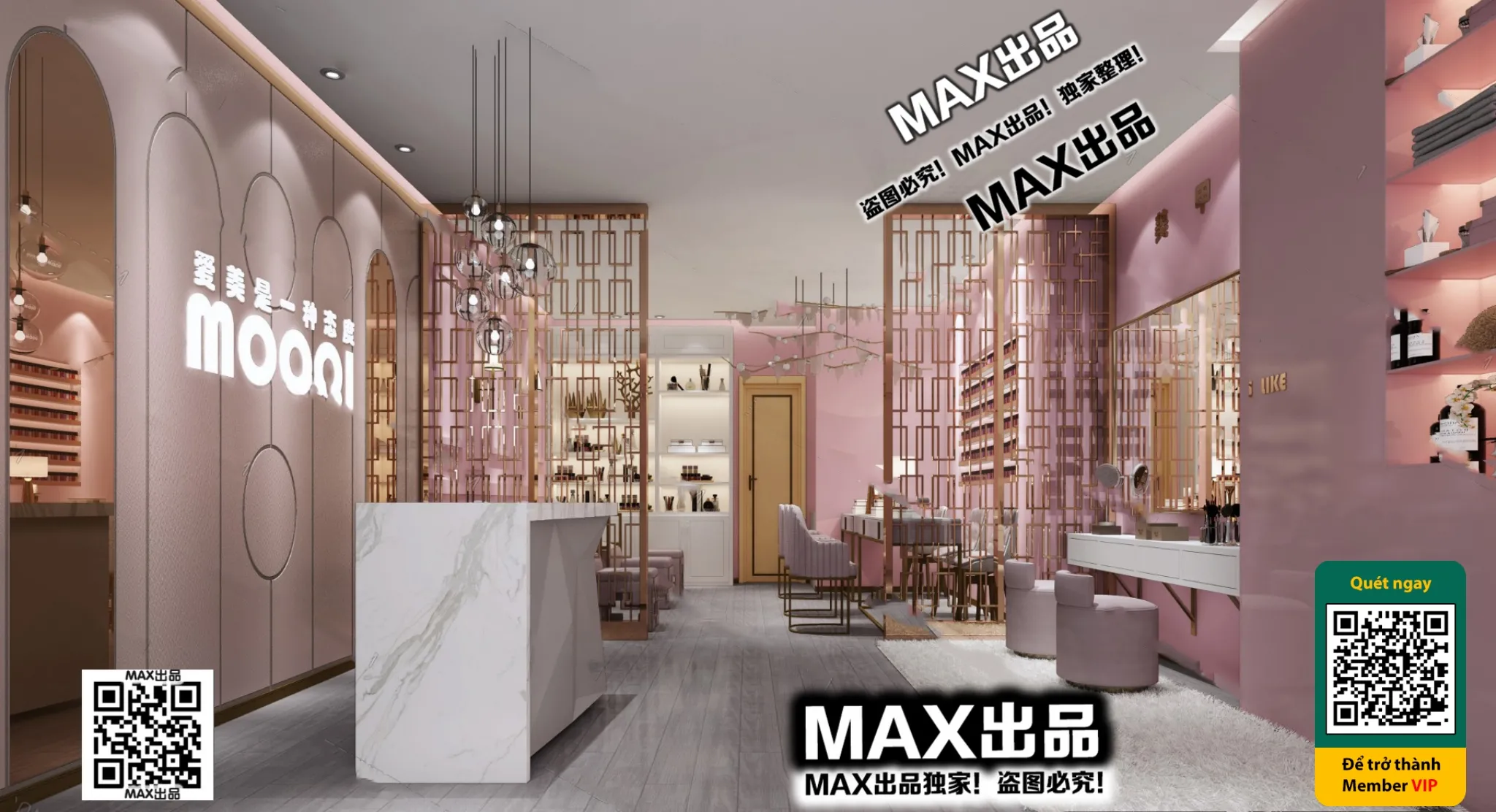 BEAUTY SALON – VRAY / CORONA – 3D MODEL – 5005