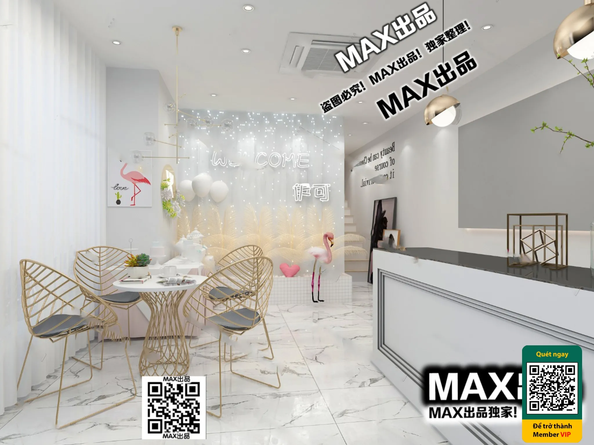 BEAUTY SALON – VRAY / CORONA – 3D MODEL – 5006