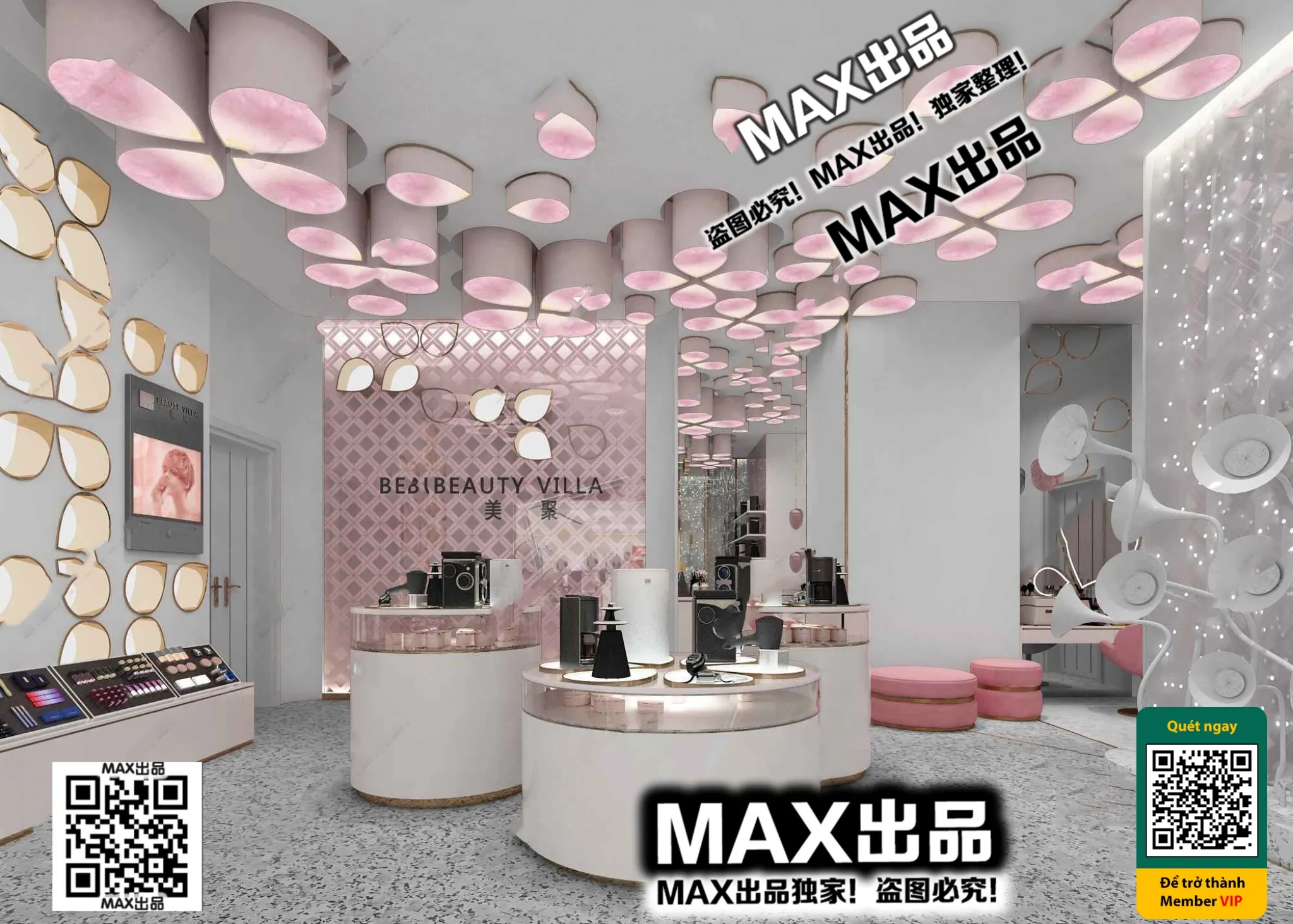 BEAUTY SALON – VRAY / CORONA – 3D MODEL – 5007