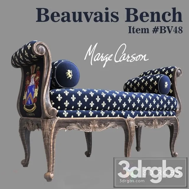 Beauvais Bench 3D Model Download