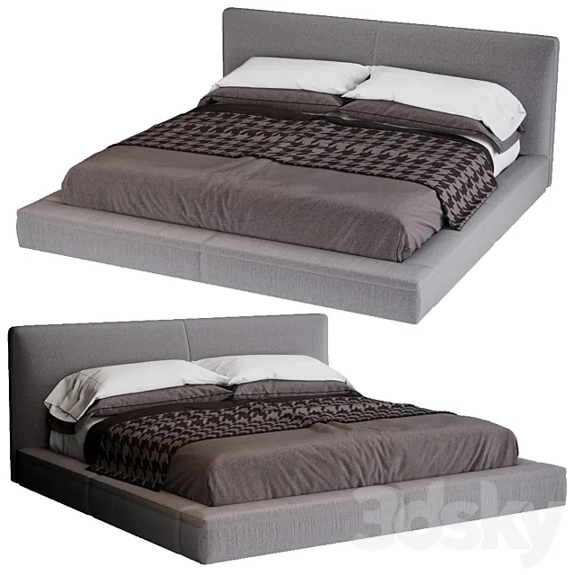 Beb Italia (B & B Italia) Bed Richard 3DModel Beb Italia (B & B Italia) Bed Richard 3DModel