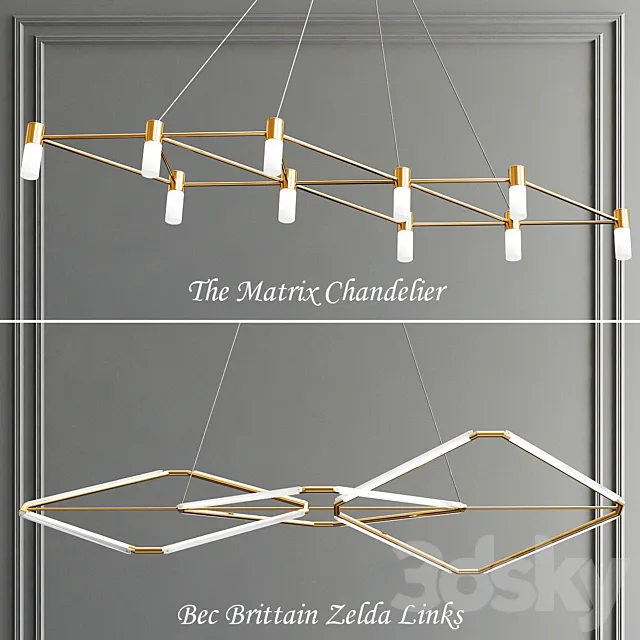 Bec Brittain Zelda Links & The Matrix Chandelier 3DModel Bec Brittain Zelda Links & The Matrix Chandelier 3DModel