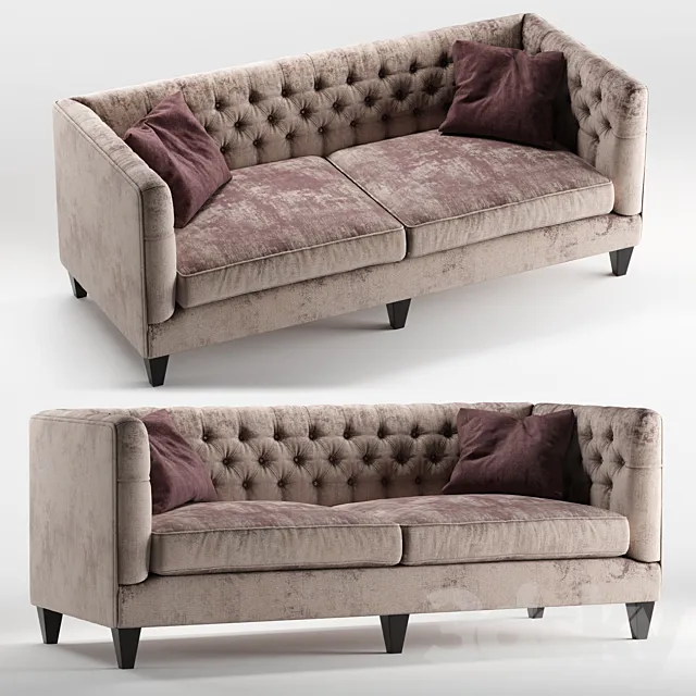 Beckett sofa by Bernhardt furniture 3D Model Beckett sofa by Bernhardt furniture 3D Model