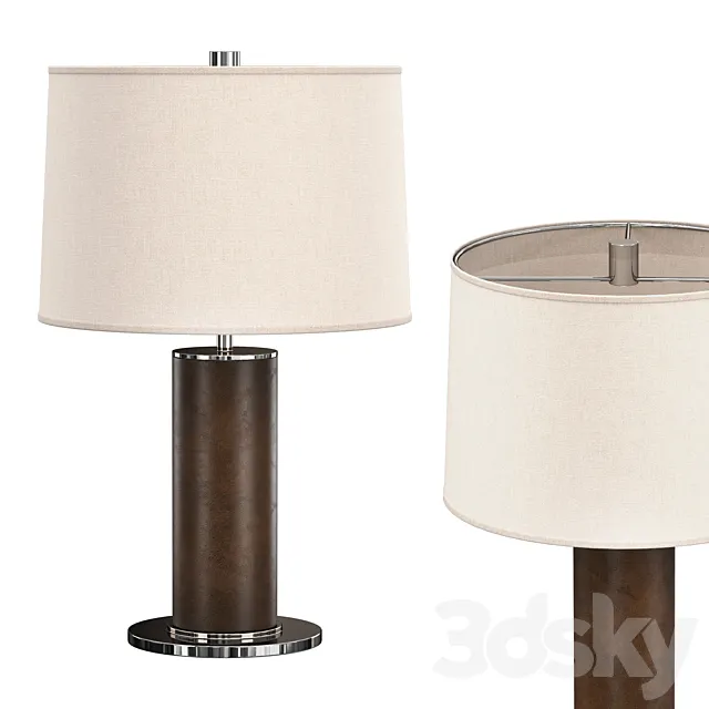 Beckford Leather Table Lamp 3D Model