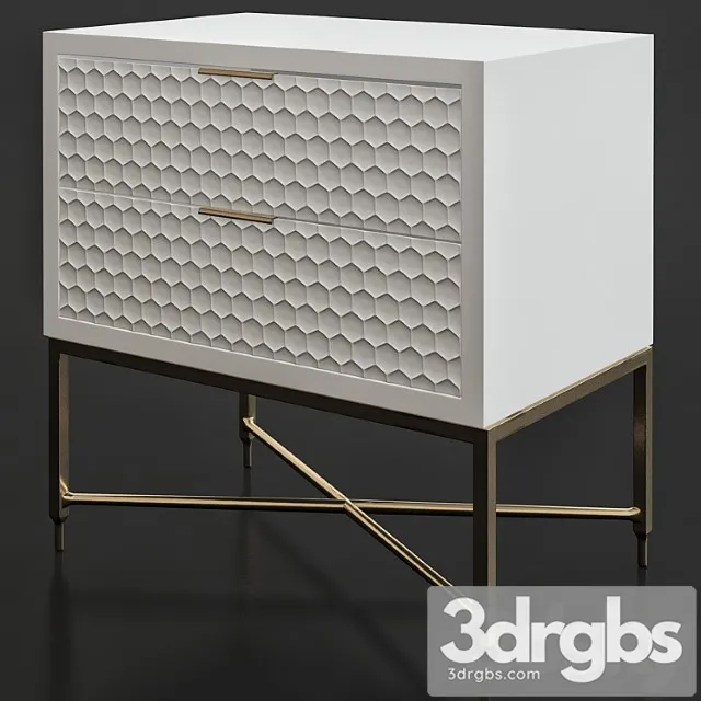 Becton 2 drawer nightstand 2 3D Model Download Becton 2 drawer nightstand 2 3D Model Download
