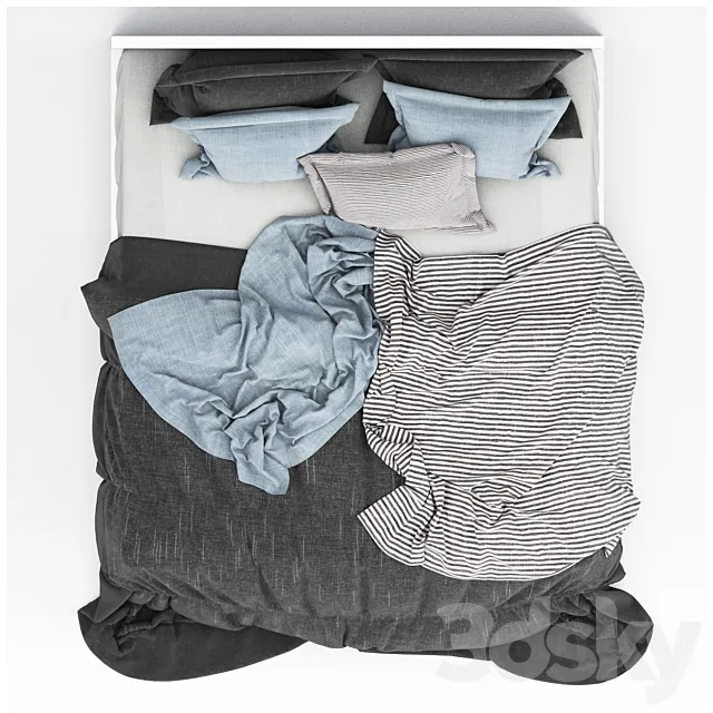 Bed 02 3DModel Bed 02 3DModel