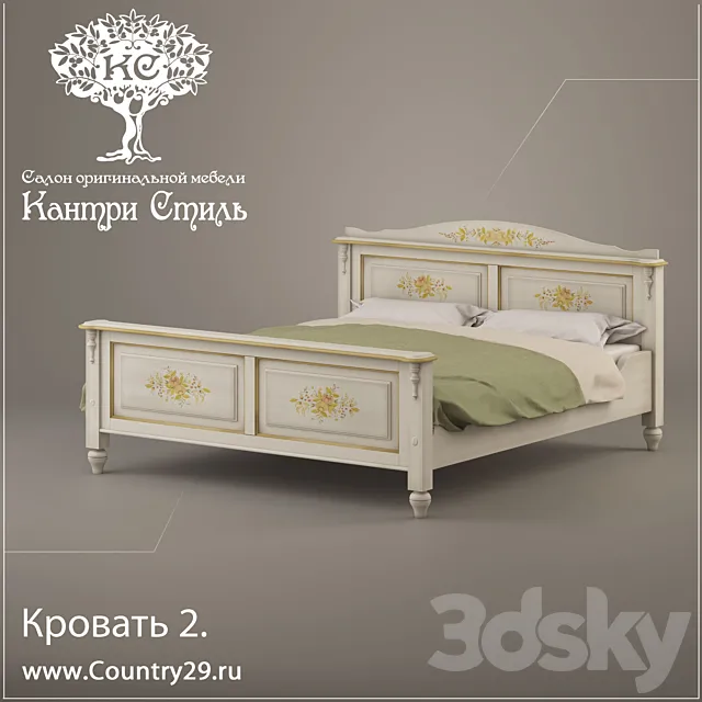 Bed 2. “Country Style” Alba 3D Model