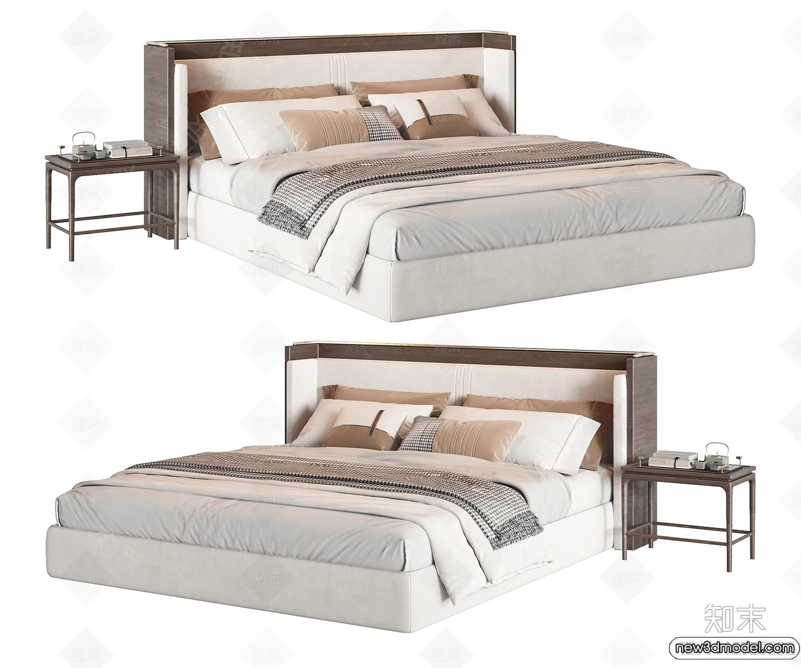 Bed 3D Models – 3D Furniture for Bedroom – 001 Bed 3D Models – 3D Furniture for Bedroom – 001