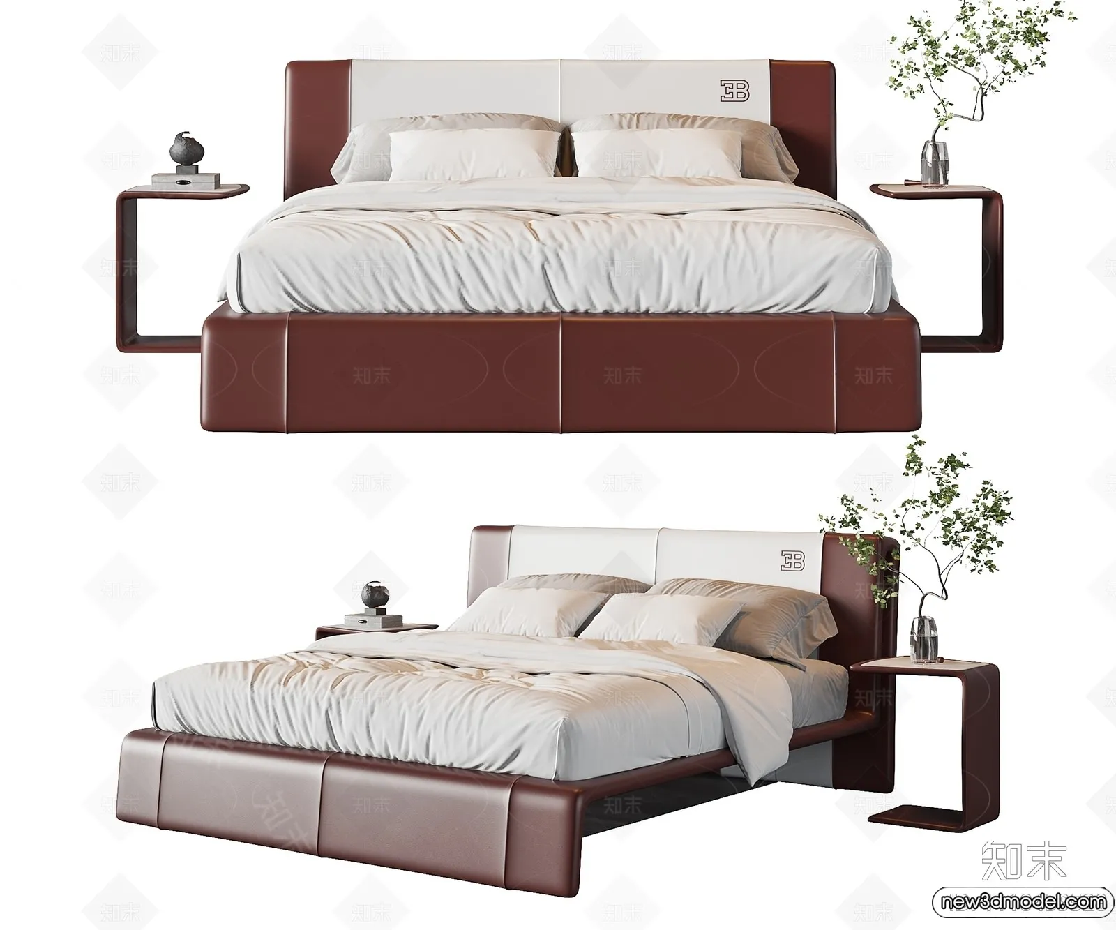 Bed 3D Models – 3D Furniture for Bedroom – 004 Bed 3D Models – 3D Furniture for Bedroom – 004