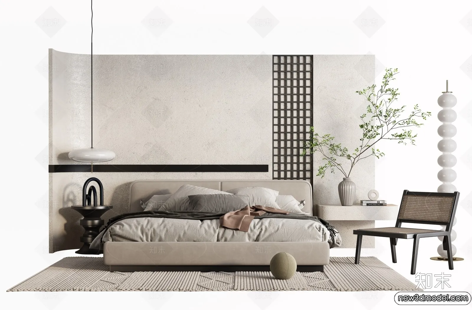 Bed 3D Models – 3D Furniture for Bedroom – 010 Bed 3D Models – 3D Furniture for Bedroom – 010