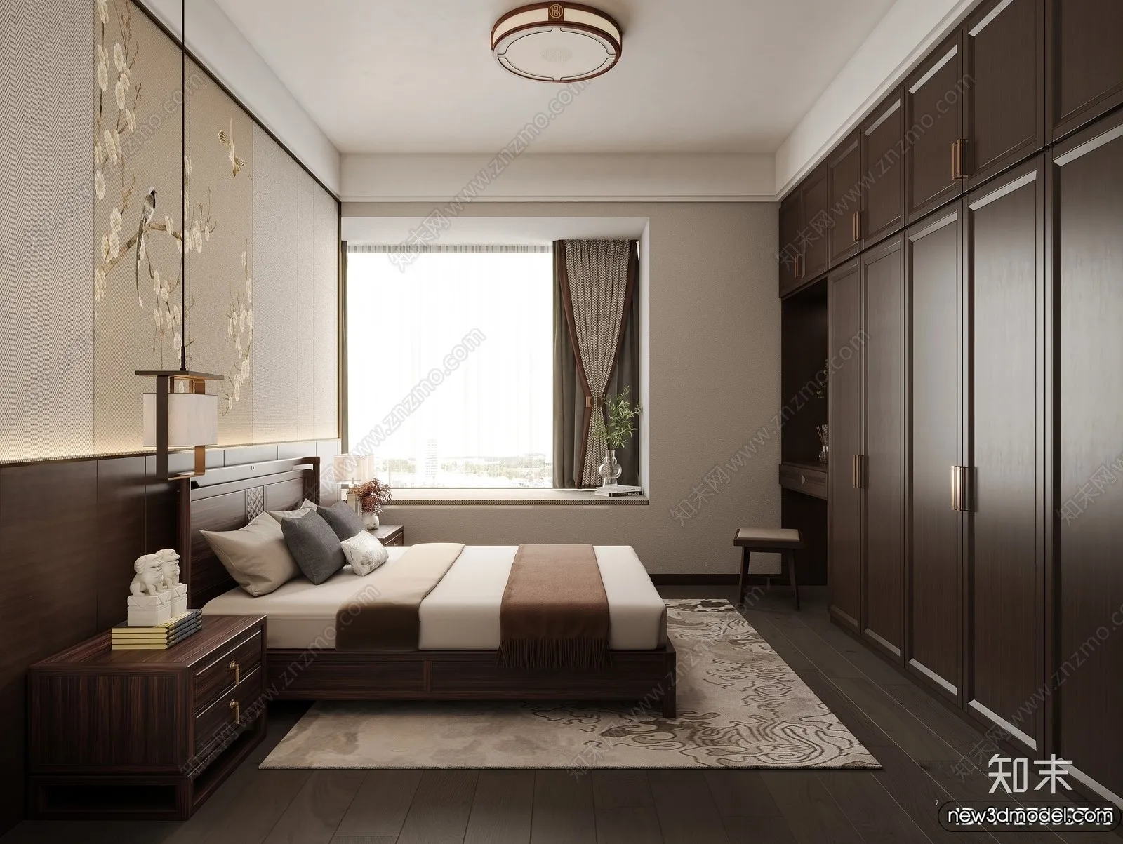 Bed 3D Models – 3D Furniture for Bedroom – 015 Bed 3D Models – 3D Furniture for Bedroom – 015