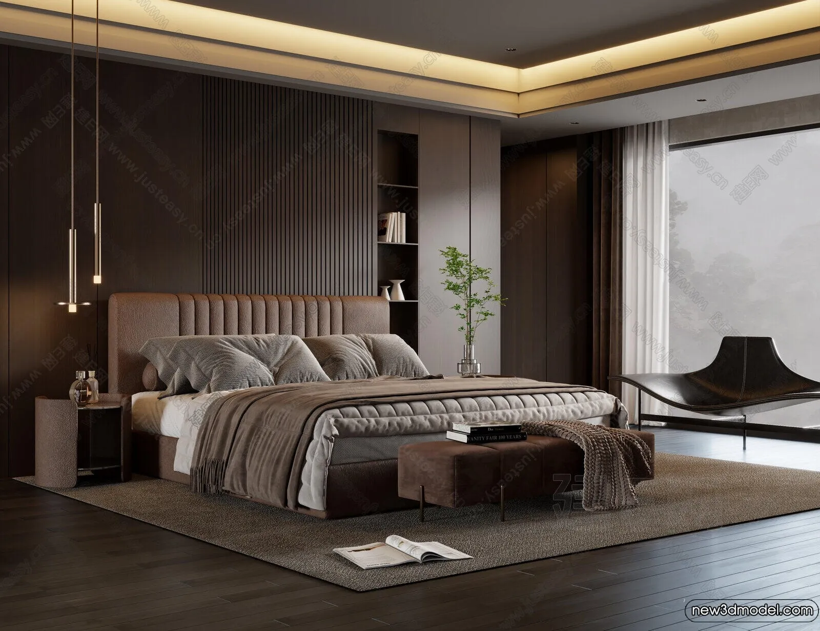 Bed 3D Models – 3D Furniture for Bedroom – 022 Bed 3D Models – 3D Furniture for Bedroom – 022