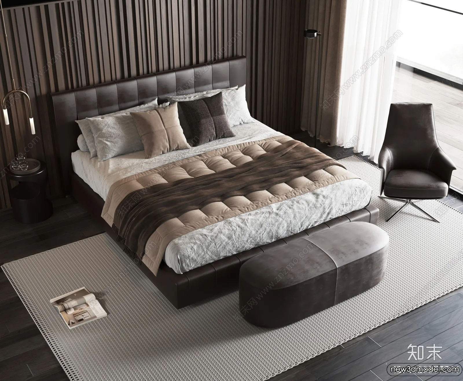 Bed 3D Models – 3D Furniture for Bedroom – 029 Bed 3D Models – 3D Furniture for Bedroom – 029