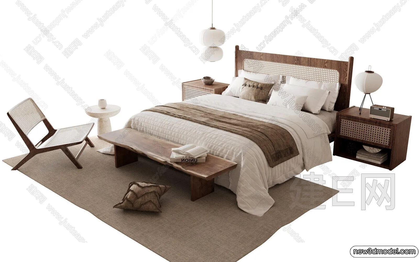 Bed 3D Models – 3D Furniture for Bedroom – 036 Bed 3D Models – 3D Furniture for Bedroom – 036