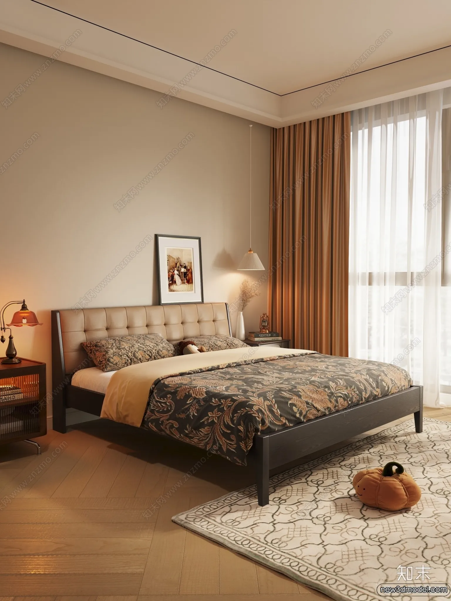 Bed 3D Models – 3D Furniture for Bedroom – 040 Bed 3D Models – 3D Furniture for Bedroom – 040