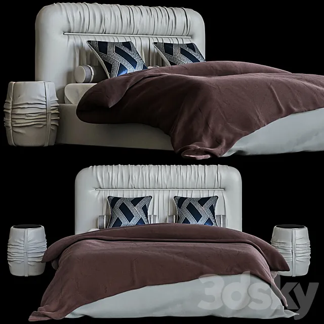 Bed _ Headboard Drape HEADBOARD 3DModel Bed _ Headboard Drape HEADBOARD 3DModel