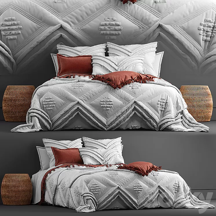 Bed adairs bed 3D Model