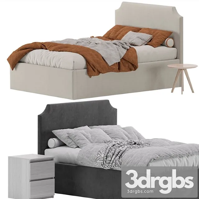 Bed adona 140 barhat gray by divan.ru Bed adona 140 barhat gray by divan.ru