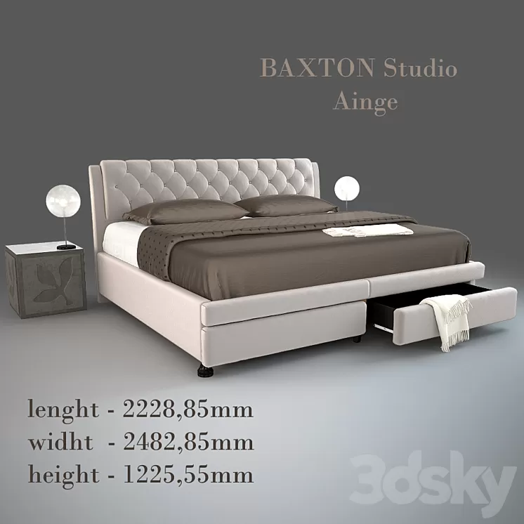 Bed Ainge from BAXTON Studio 3D Model