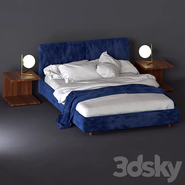 Bed ALF DA FRE California 3DModel Bed ALF DA FRE California 3DModel