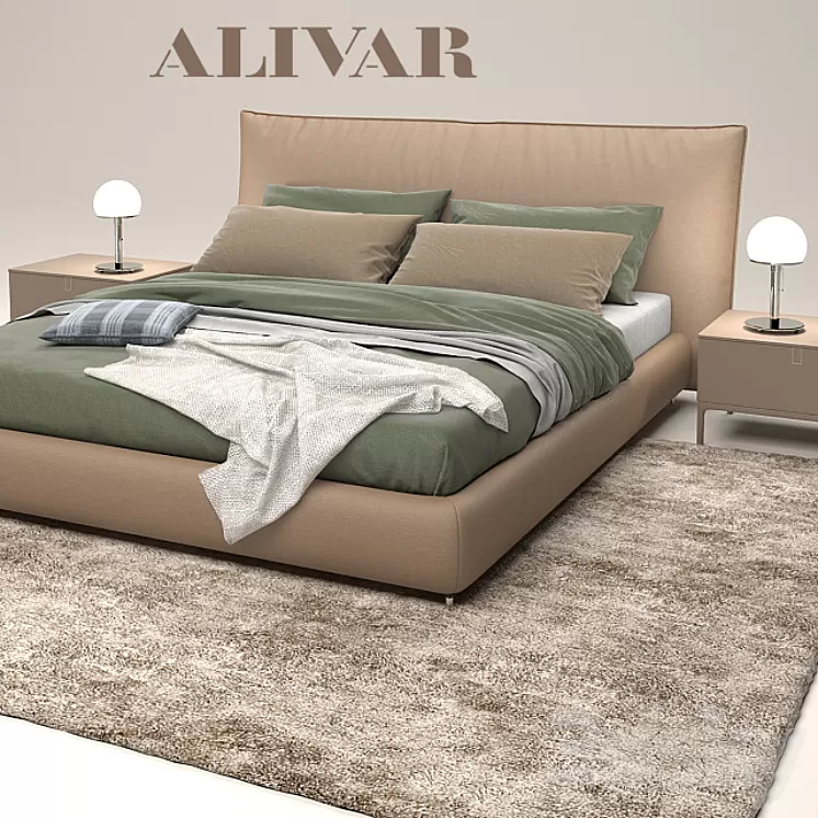 Bed Alivar Suite 3D Model