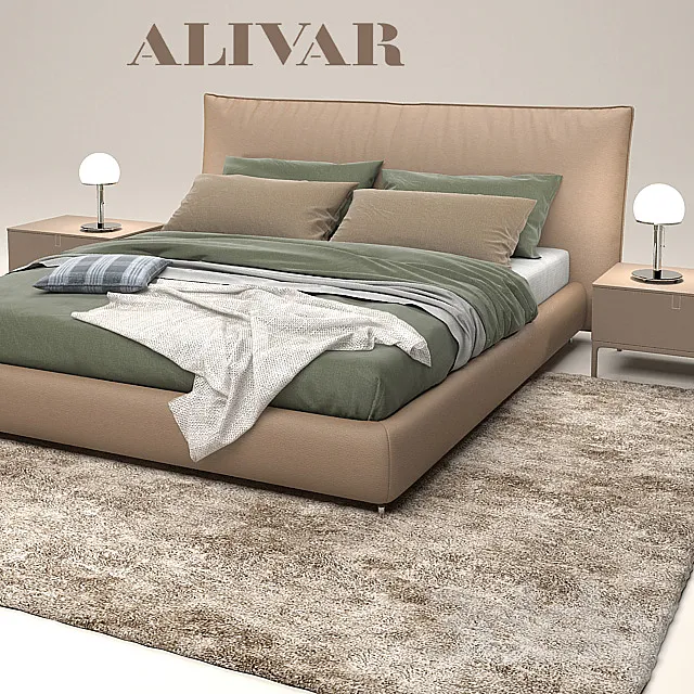 Bed Alivar Suite 3DModel Bed Alivar Suite 3DModel