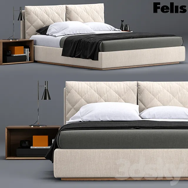Bed Allen. Felis. 3DModel