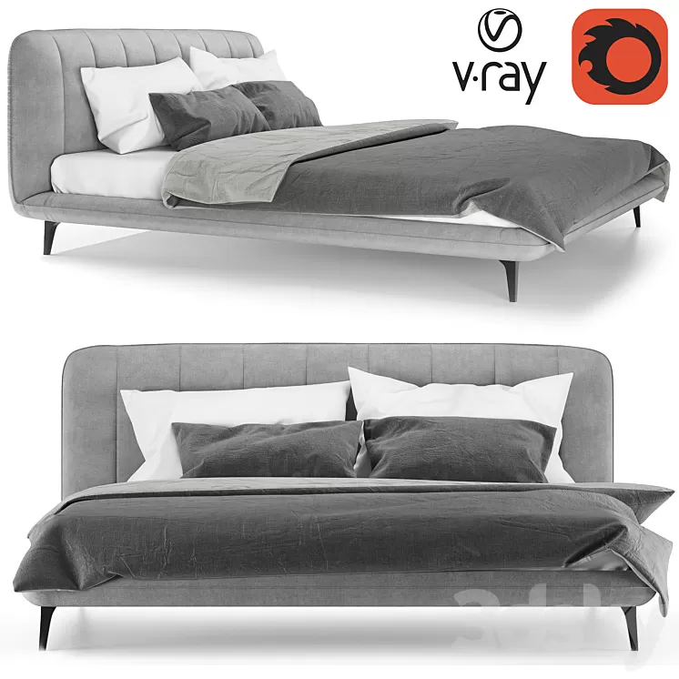 Bed Amsterdam WHOLESALE FURNITURE 3D Model Free Download