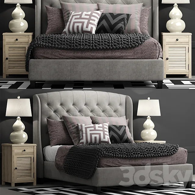 Bed Arched Queen 3DModel Bed Arched Queen 3DModel