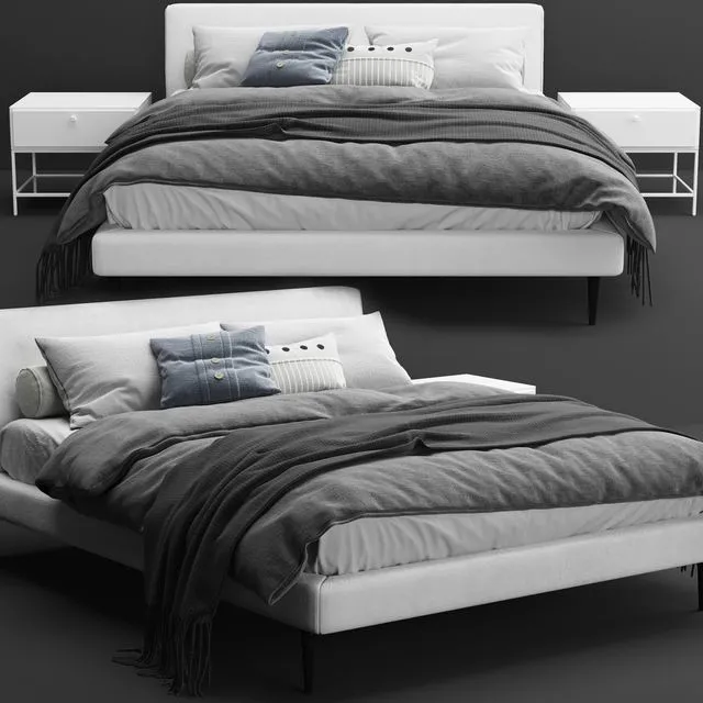 Bed Arlington Boconcept new 3D Model Bed Arlington Boconcept new 3D Model
