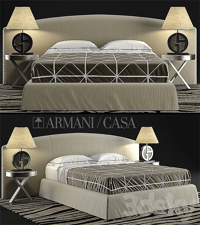 Bed Armani casa DANDY. CHERIE 3DModel