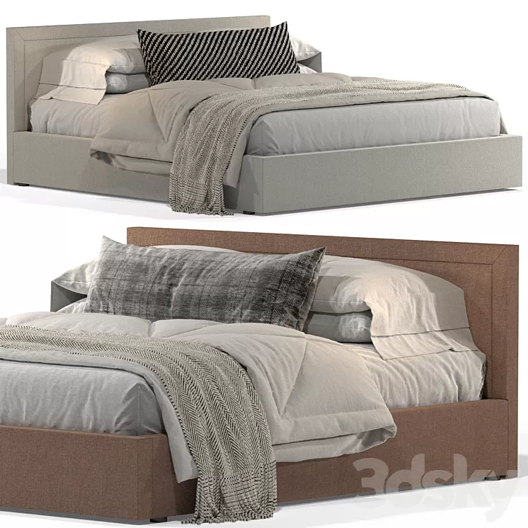 Bed Askona Sonata 200×200 3D Model Free Download