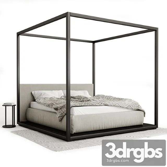 Bed b & b italia alcova 2 3D Model Download Bed b & b italia alcova 2 3D Model Download