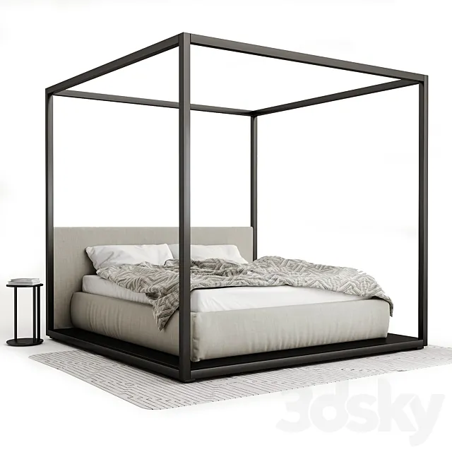 Bed B & B Italia Alcova 3D Model Bed B & B Italia Alcova 3D Model