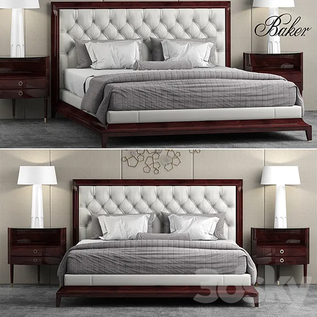 Bed baker MODERNE PLATFORM BED 3DModel