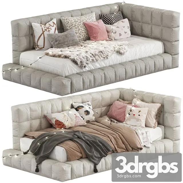 Bed baldwin lounge corner upholstered bed 220