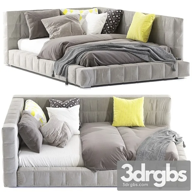 Bed baldwin lounge corner upholstered bed