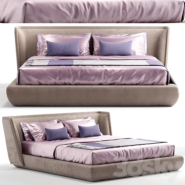 Bed baxter metropolis plain 3D Model Bed baxter metropolis plain 3D Model