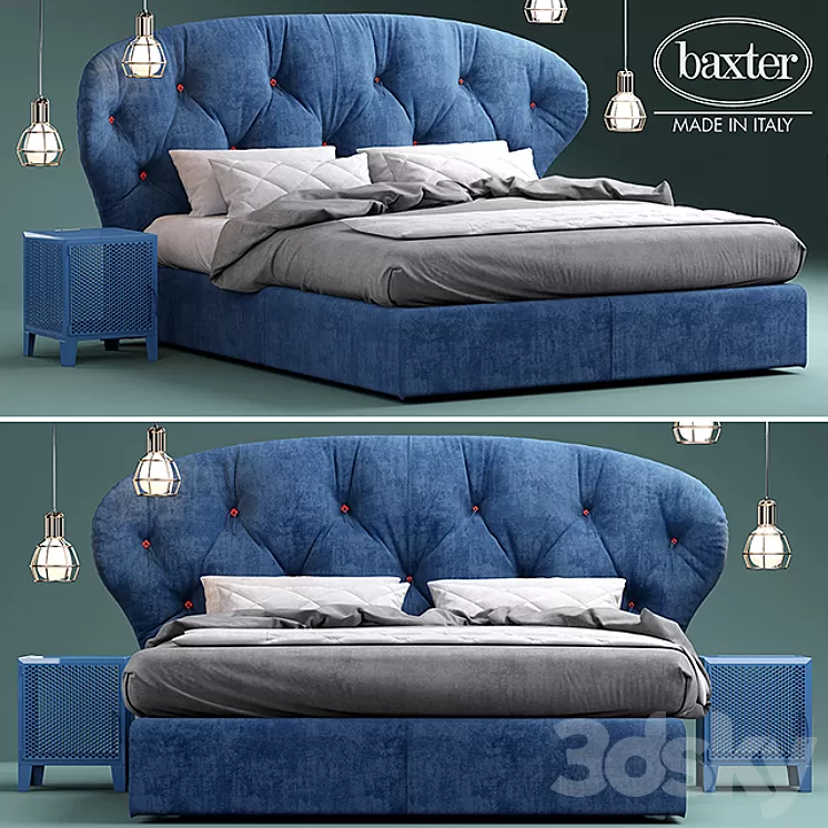 Bed baxter positano 3D Model Bed baxter positano 3D Model
