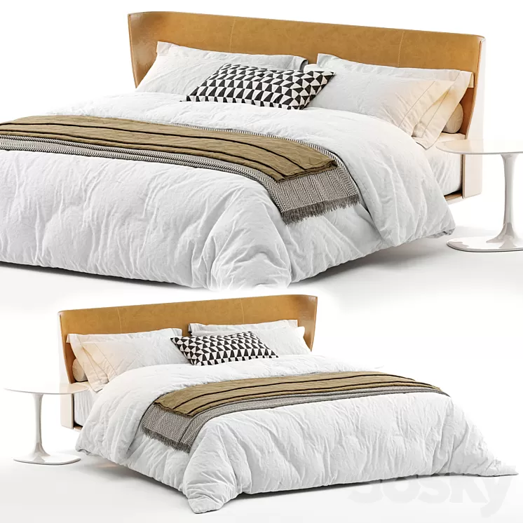 Bed B&B Italia Alys 3D Model Free Download